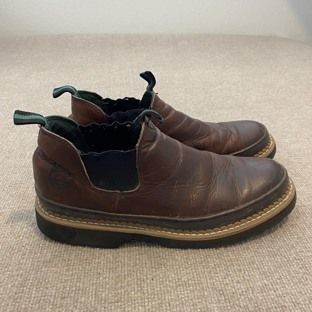 Georgia Boot Georgia Giant Romeo Boots Mens Size 13 Brown Leather Slip On GR262